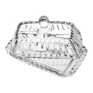 Manteigueira 17cm X 9cm X 8,5 Retangular De Cristal ecológico Com Tampa Imperio